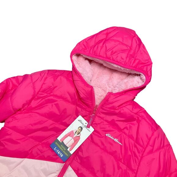 Eddie Bauer Girls Jacket Reversible Size Large NWT - Picture 6 of 9